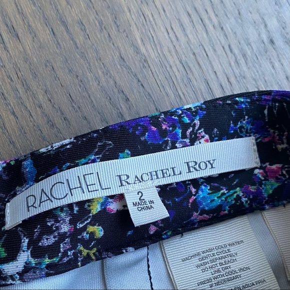Rachel Roy floral skort with pockets, purple 2 - Picture 2 of 5